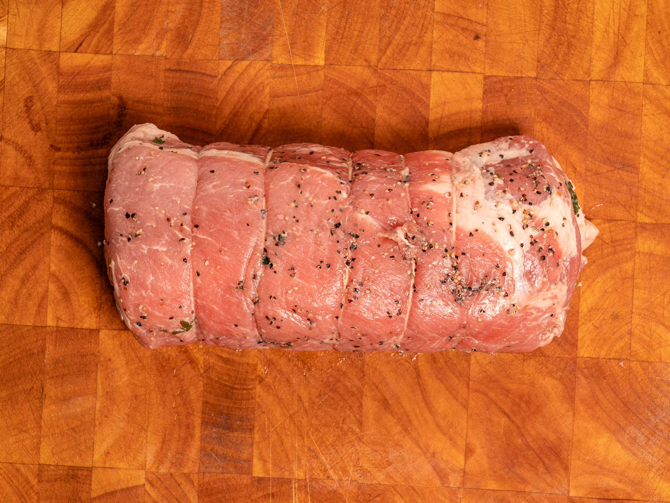 NEW! MOZZARELLA & MORTADELLA ROLLED PORK LOIN ROAST WITH RAISINS - Image 3